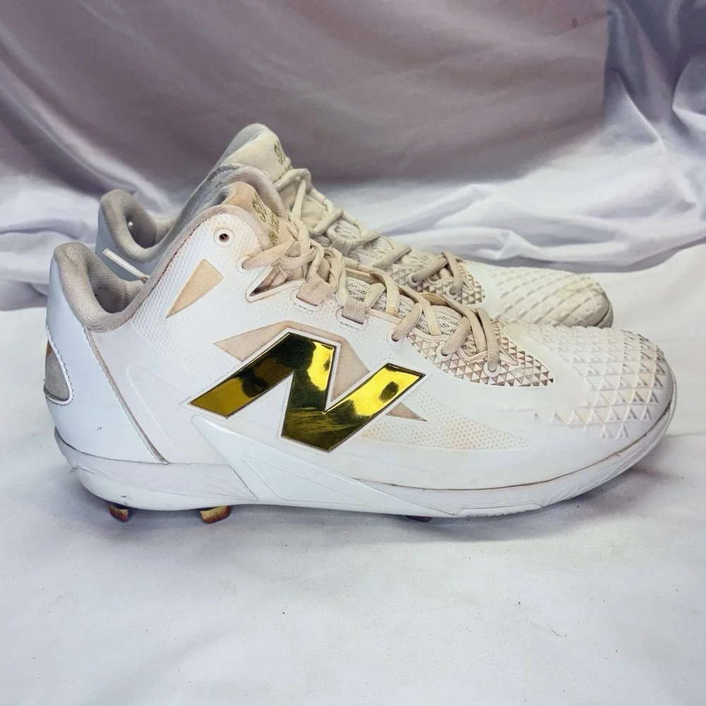 New Balance Fuelcell Ohtani 1 Metal Baseball Cleat Mens US 12 White Gold MSHOWT1